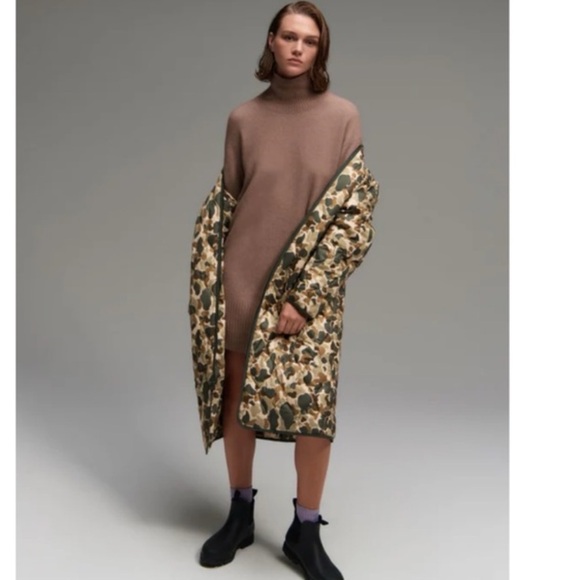 57. Evelane $195 THE RENEW LONG LINER in camouflage - Picture 3 of 3